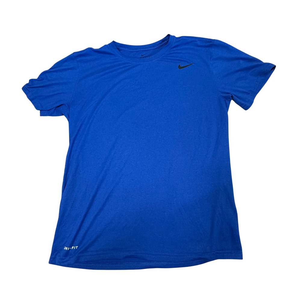 Nike Dri-FIT T-Shirt Athletic Training Gym‎ Tee Blue Short Sleeve M
